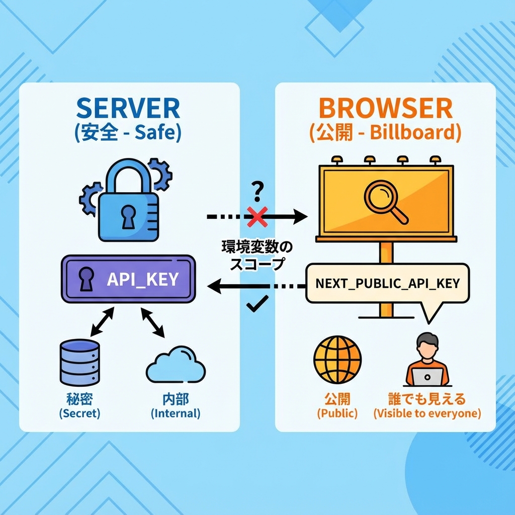 NEXT_PUBLIC_の環境変数スコープ