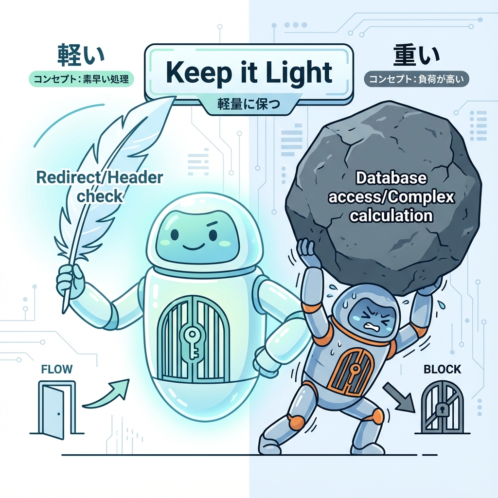 軽い Middleware と重い Middleware
