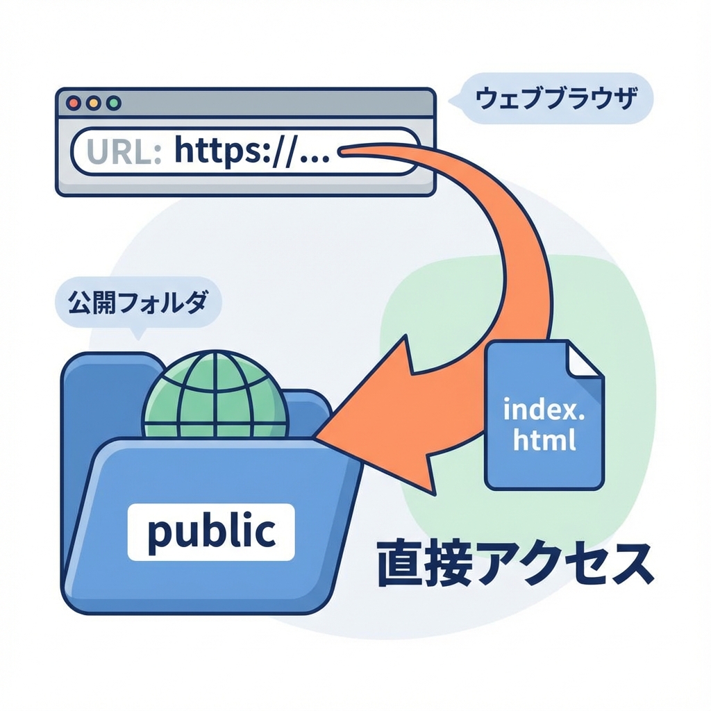 publicフォルダのイメージ