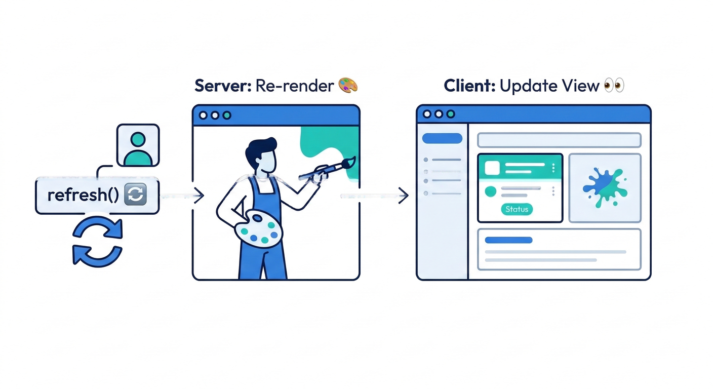 router.refresh() Concept