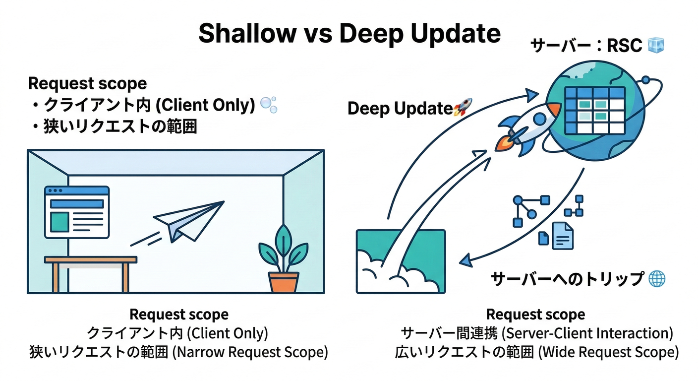 Shallow vs Deep Update
