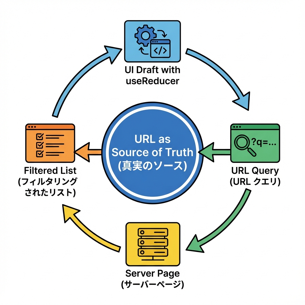 フィルター状態管理の流れ
