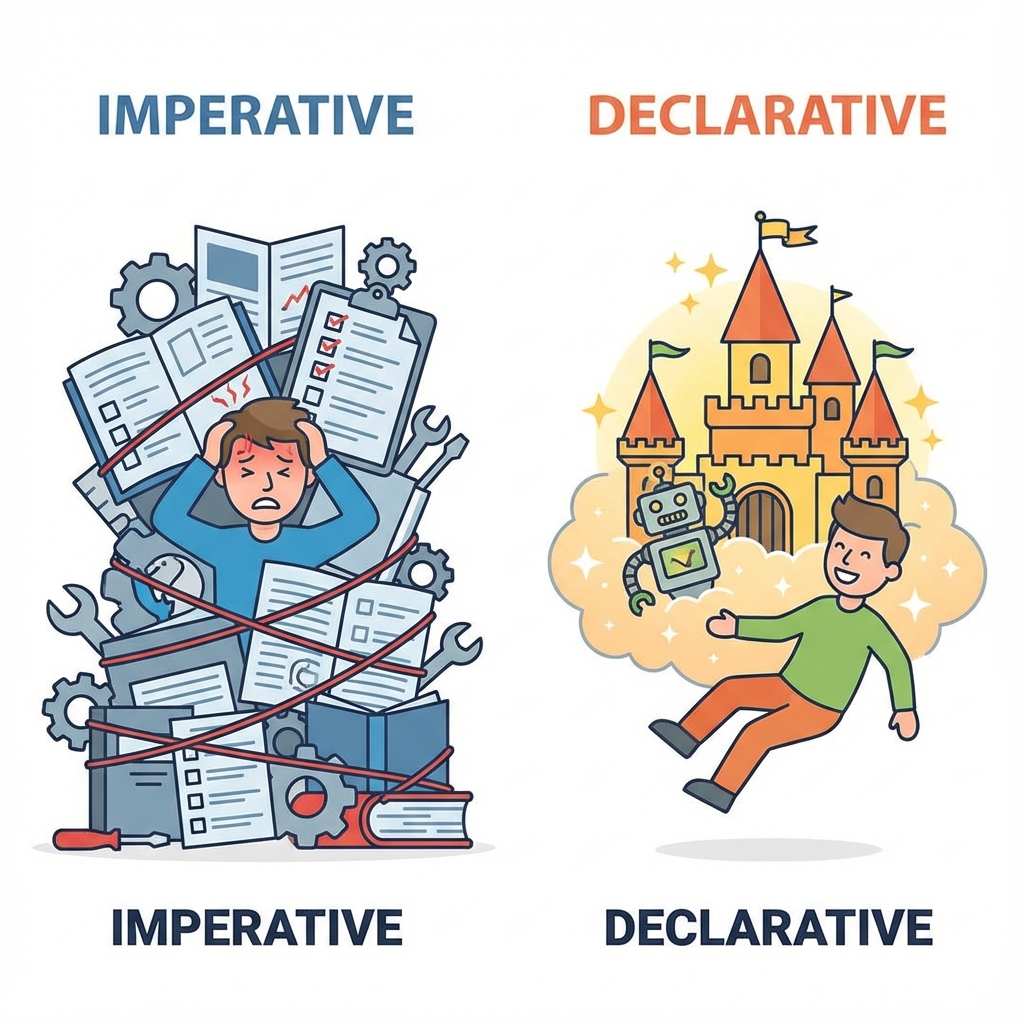 命令的vs宣言的