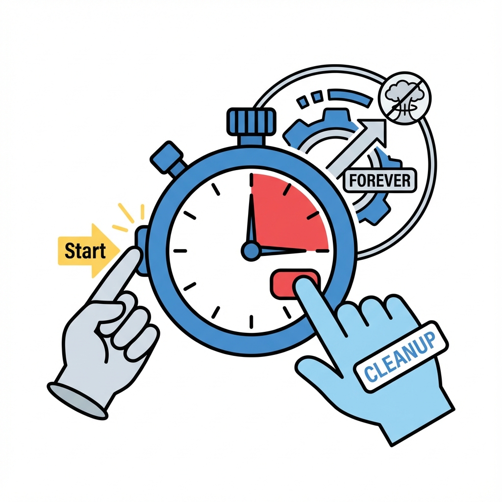 タイマーのクリーンアップ