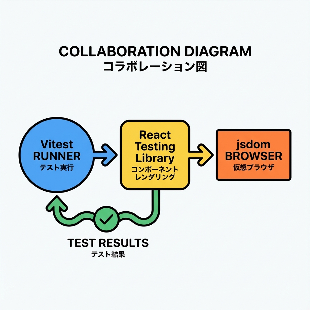 VitestとRTLのイメージ