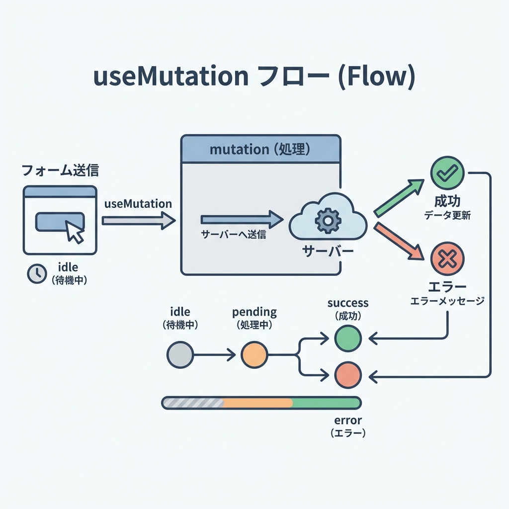 useMutation フロー