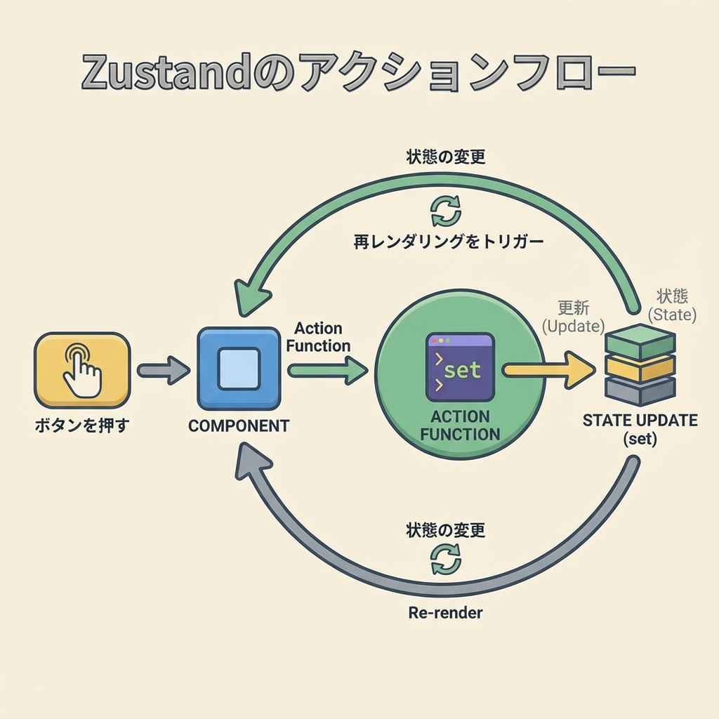 アクションフロー
