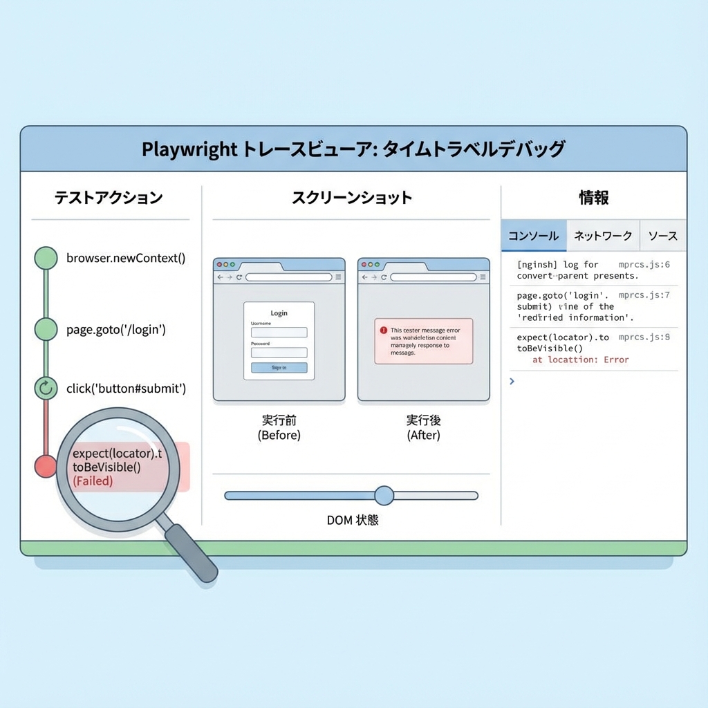 Playwright トレースビューア