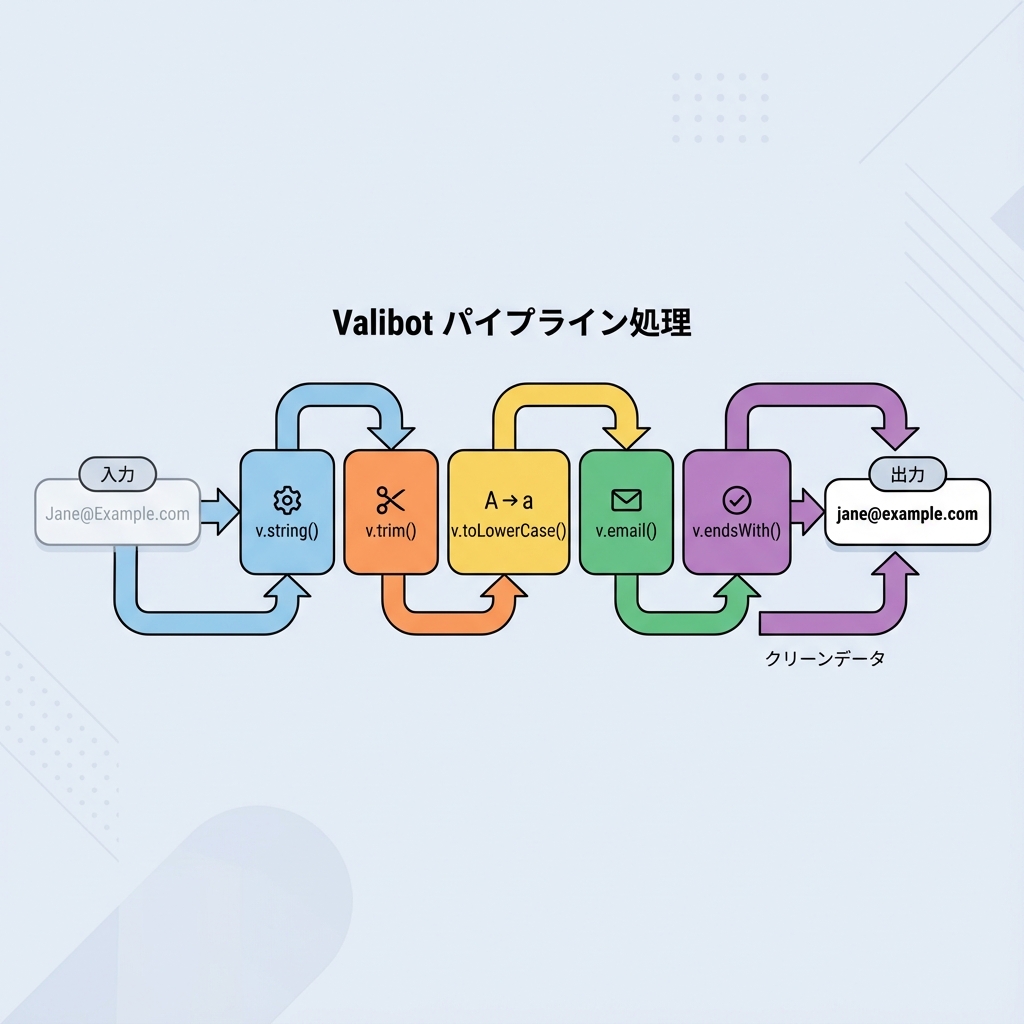 Valibot Pipeline Processing