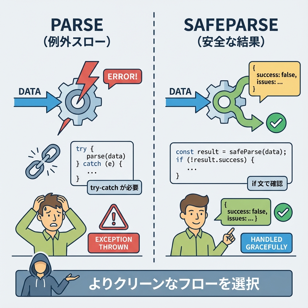 Valibot Parse vs SafeParse